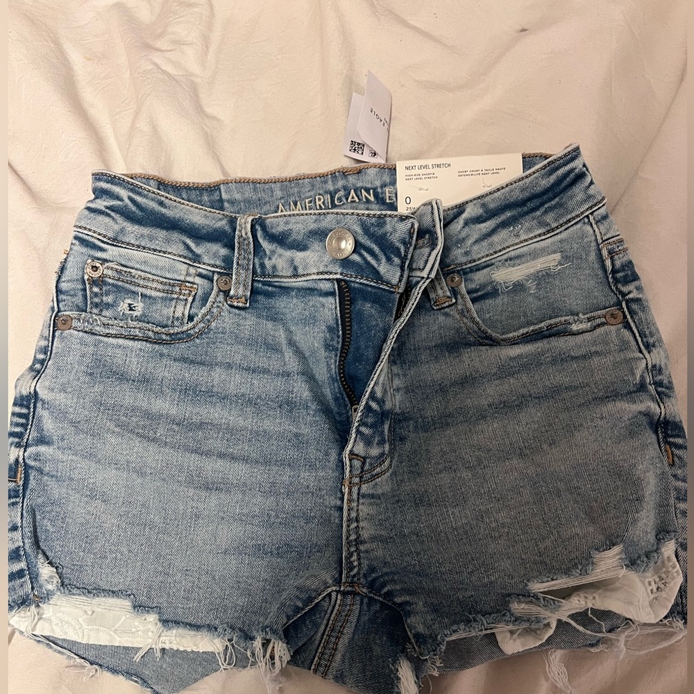 NEW American Eagle Hi Rise Shorties - Next Level Stretch Size 0